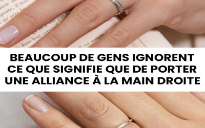Porter une alliance à la main droite : quelles significations ?