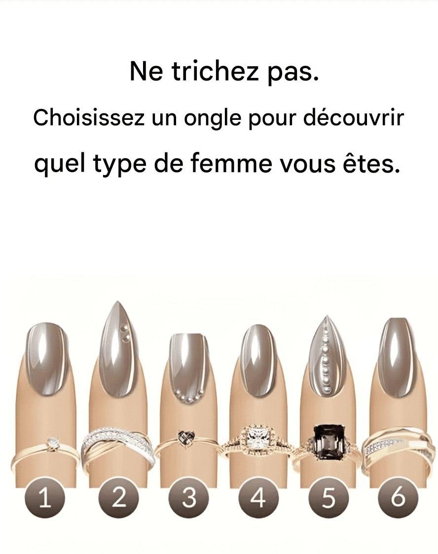Quel ongle vous attire le plus ? Il révèle quel type de femme vous êtes.
