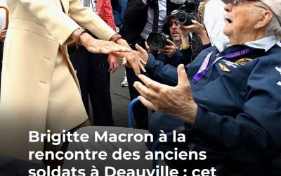 “Mon meilleur moment du mandat…” : Brigitte Macron émue à Deauville, elle rend un hommage bouleversant aux vétérans