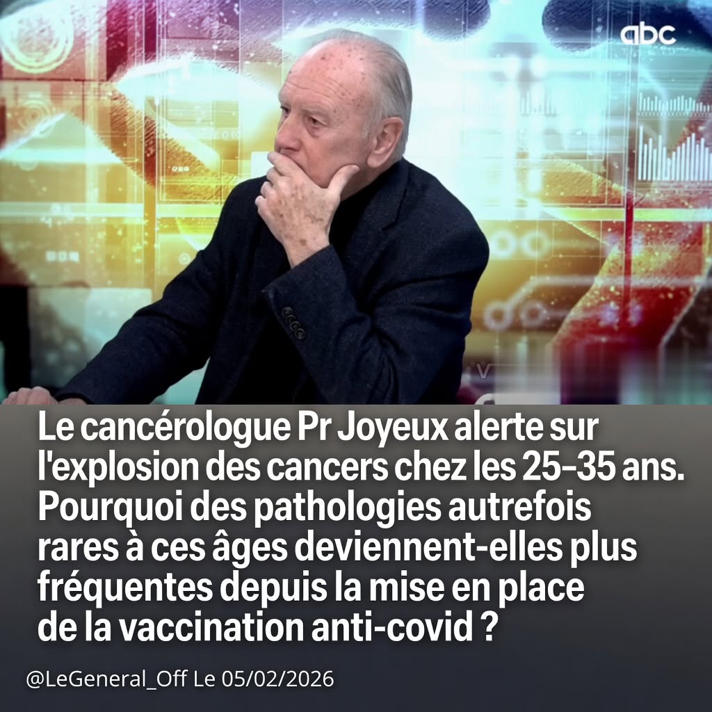 Le cancérologue Pr Joyeux alerte sur l’explosion des cancers chez les 25-35 ans