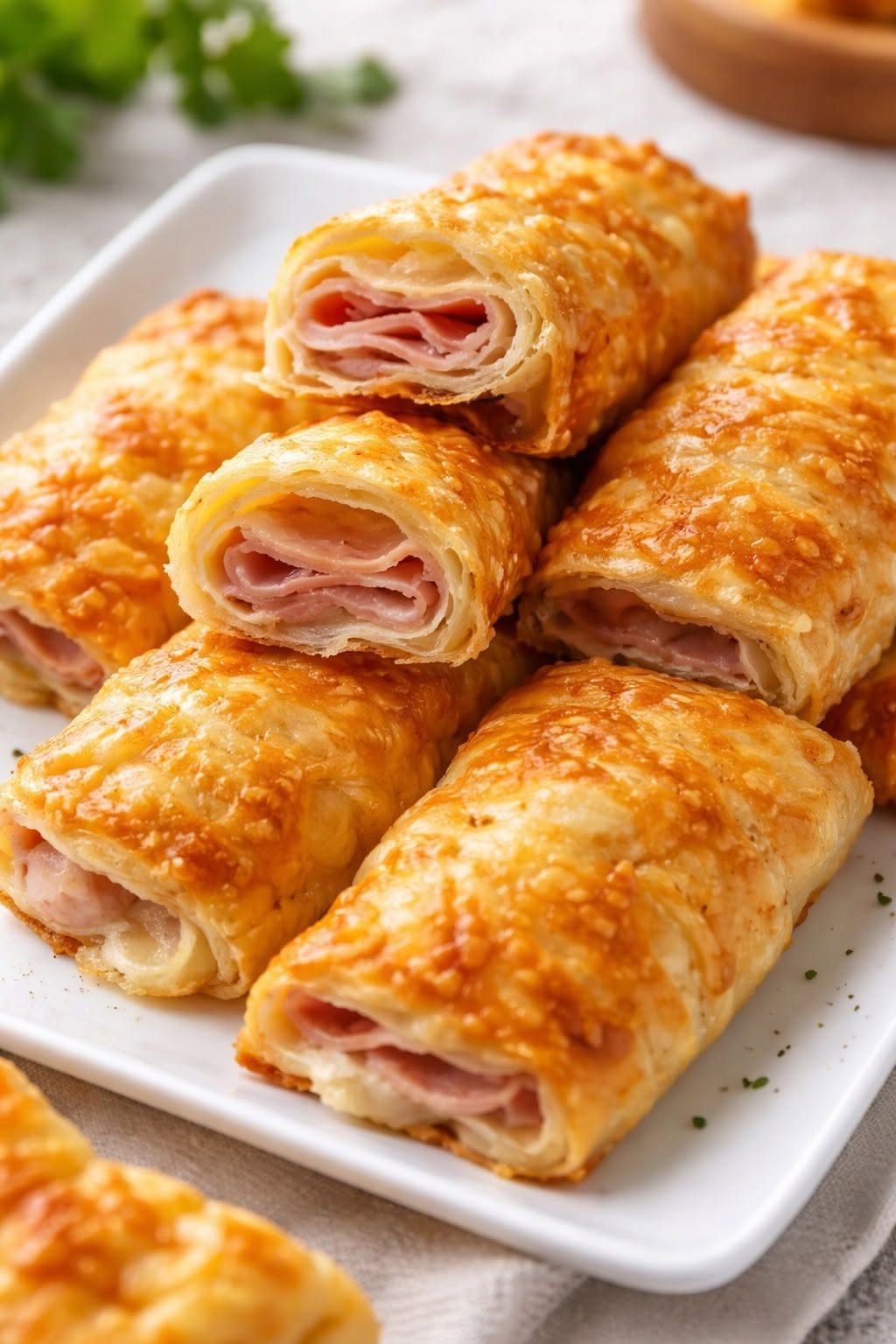 Napolitanas au jambon et au fromage
