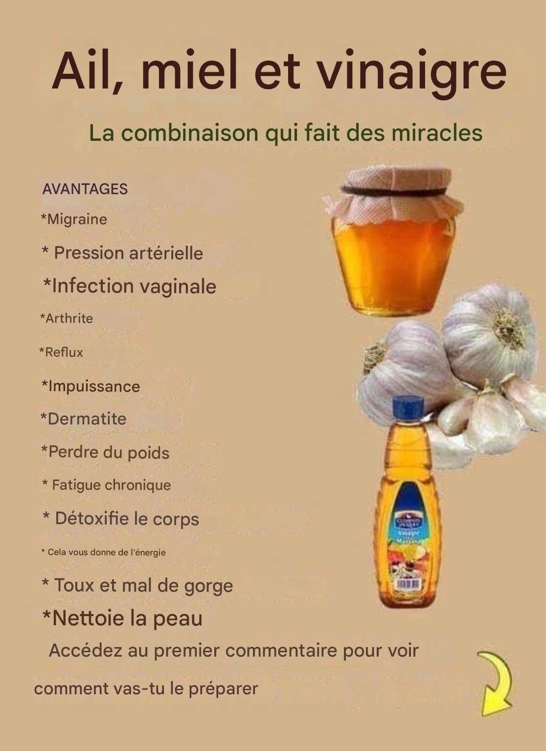 Ail, miel et vinaigre