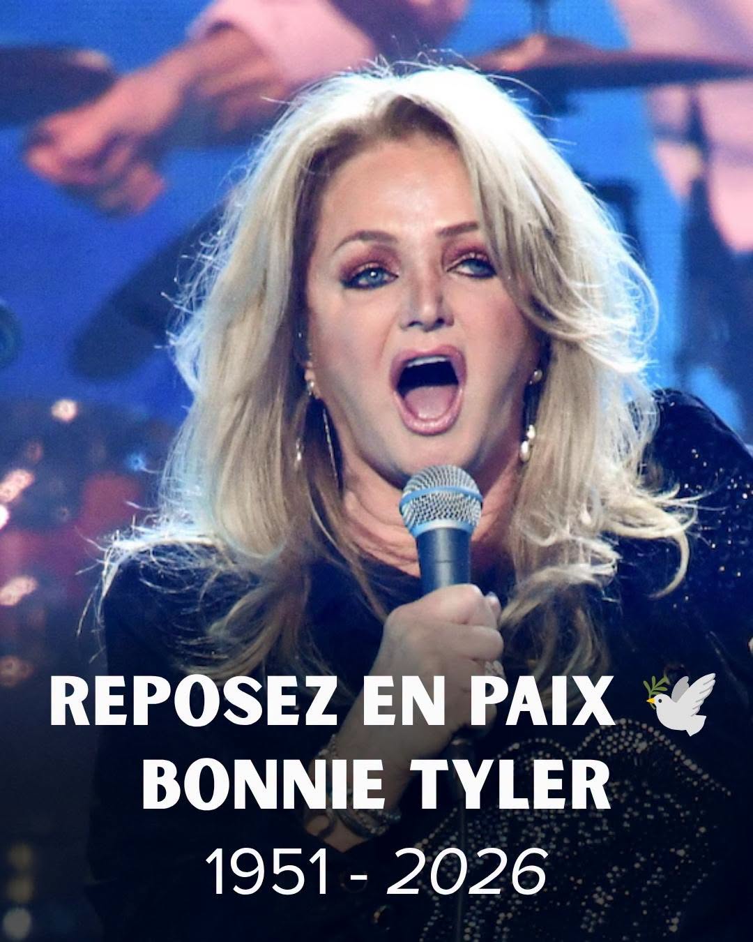 Mort de Bonnie Tyler : la chanteuse du tube Total Eclipse of the Heart s’est éteinte à l’âge de 75 ans