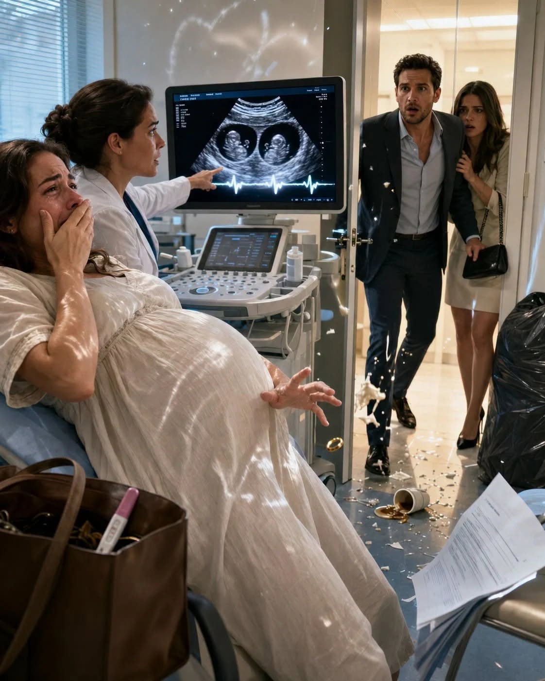 😨💔 Mon mari a subi une vasectomie et deux mois plus tard, je suis tombée enceinte. Il m’a accusée d’infidélité, il m’a quittée pour une autre femme… mais il ignorait que la plus grande surprise l’attendait encore lors de l’échographie. ⚠️👶 Quand j’ai vu les deux lignes roses, j’ai pleuré de joie. Je pensais que c’était un miracle. Les mains tremblantes, j’ai pris le test et j’ai couru le montrer à Diego. Il était dans la cuisine, en train de boire son café, comme si de rien n’était.