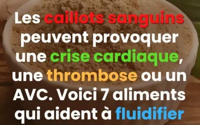 Un caillot sanguin peut entraîner une crise cardiaque, une thrombose ou un AVC : voici 7 puissants aliments fluidifiants que vous devez connaître