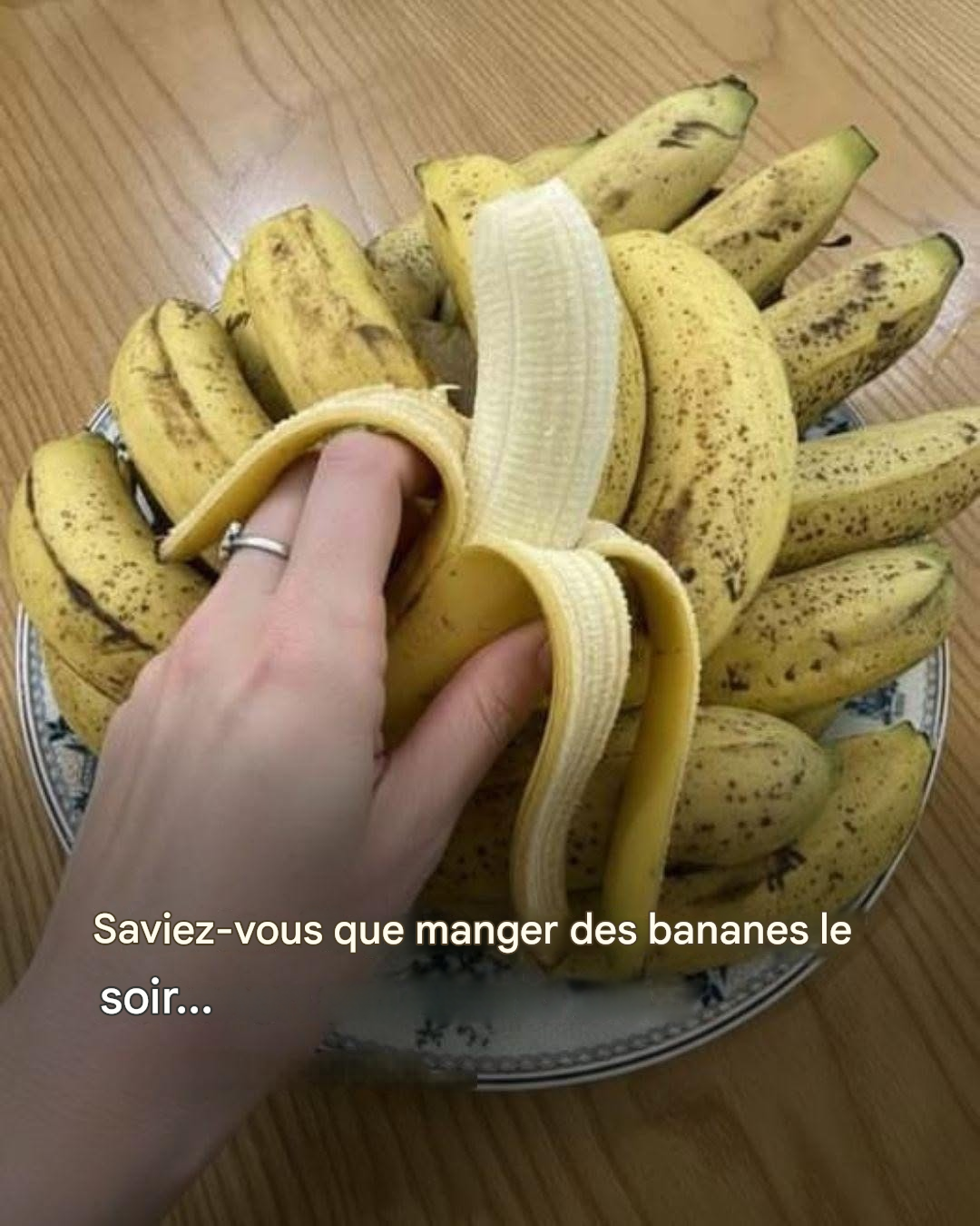 Manger des bananes le soir augmente votre… Afficher plus