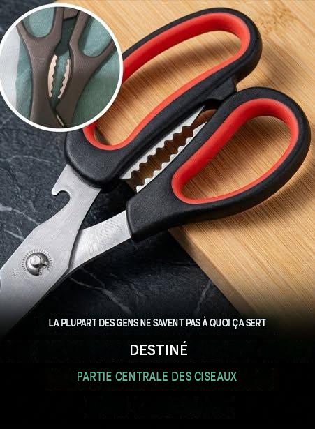 La fonction de la partie dentelée des ciseaux est mal comprise. Voir le premier commentaire.
