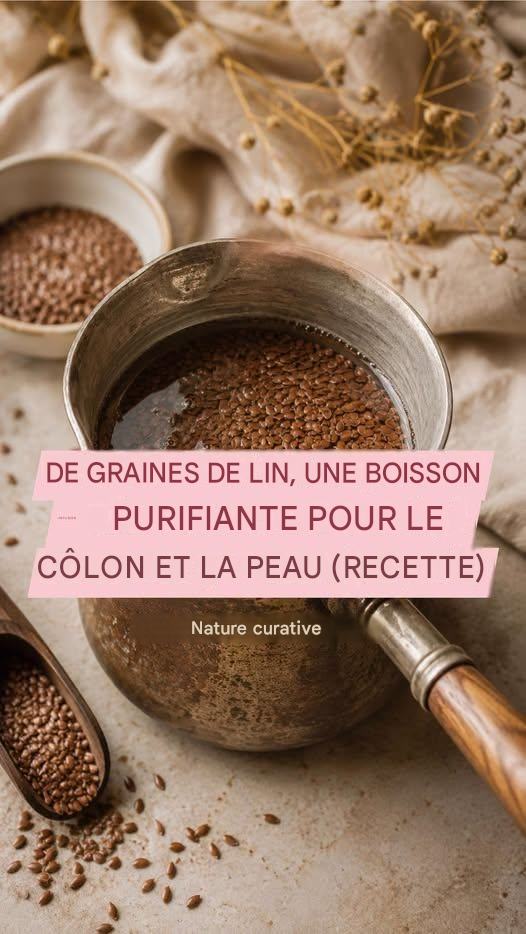 INFUSION DE GRAINES DE LIN – BOISSON PURIFIANTE POUR LE CÔLON ET LA PEAU (RECETTE)  Les graines de lin sont considérées comme un véritable don de la nature, riches en fibres, en acides gras oméga-3 et en composés bioactifs aux effets remarquables sur l’organisme.