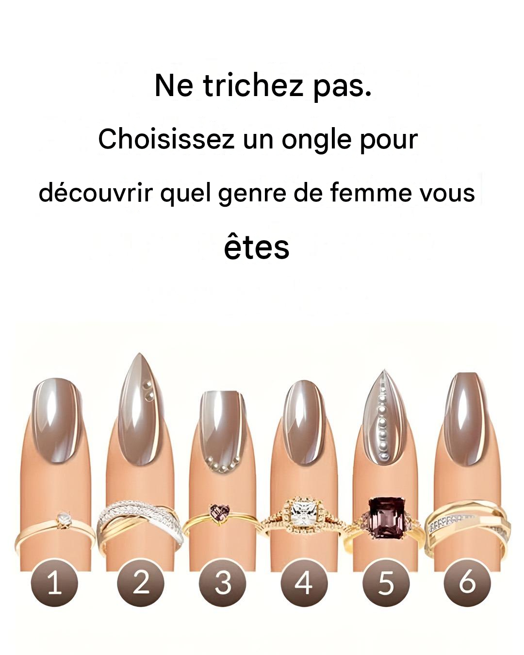 Quel ongle préférez-vous ? Il révèle quel genre de femme vous êtes.