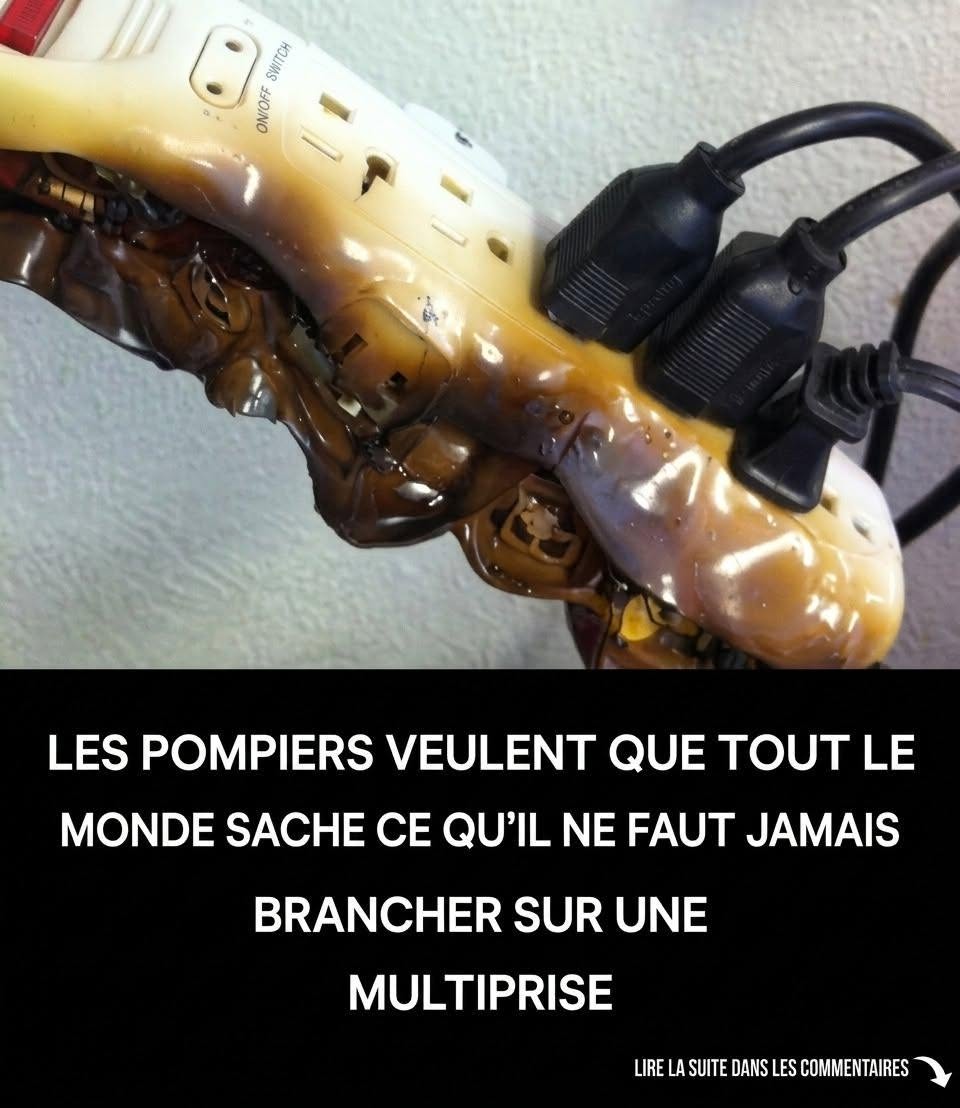 Objets à ne jamais brancher sur une multiprise.
