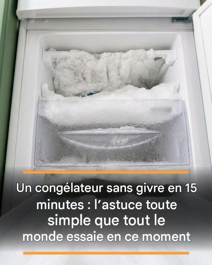 Un congélateur sans givre en 15 minutes : l’astuce toute simple que tout le monde essaie en ce moment