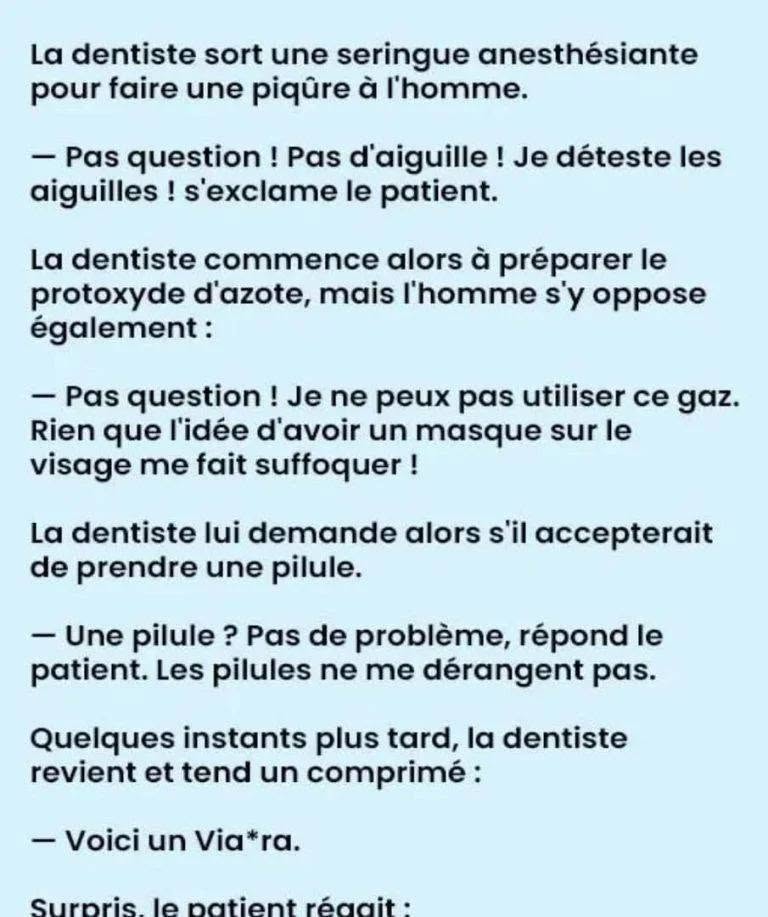 Quand la crainte des aiguilles inspire des rires inattendus !