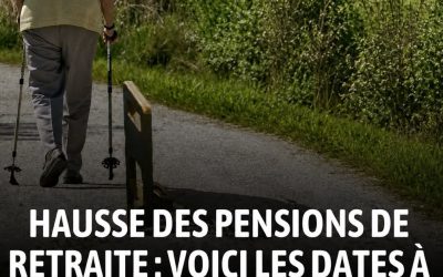 Hausse des pensions de retraite : le calendrier 2025-2026 à connaître